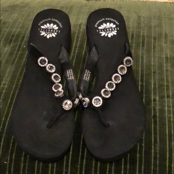 yellow box premium sandals